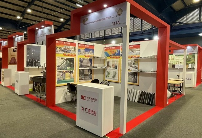 Marques à l'international | Guangya Aluminium brille au Salon international des matériaux de construction de Bogota, en Colombie